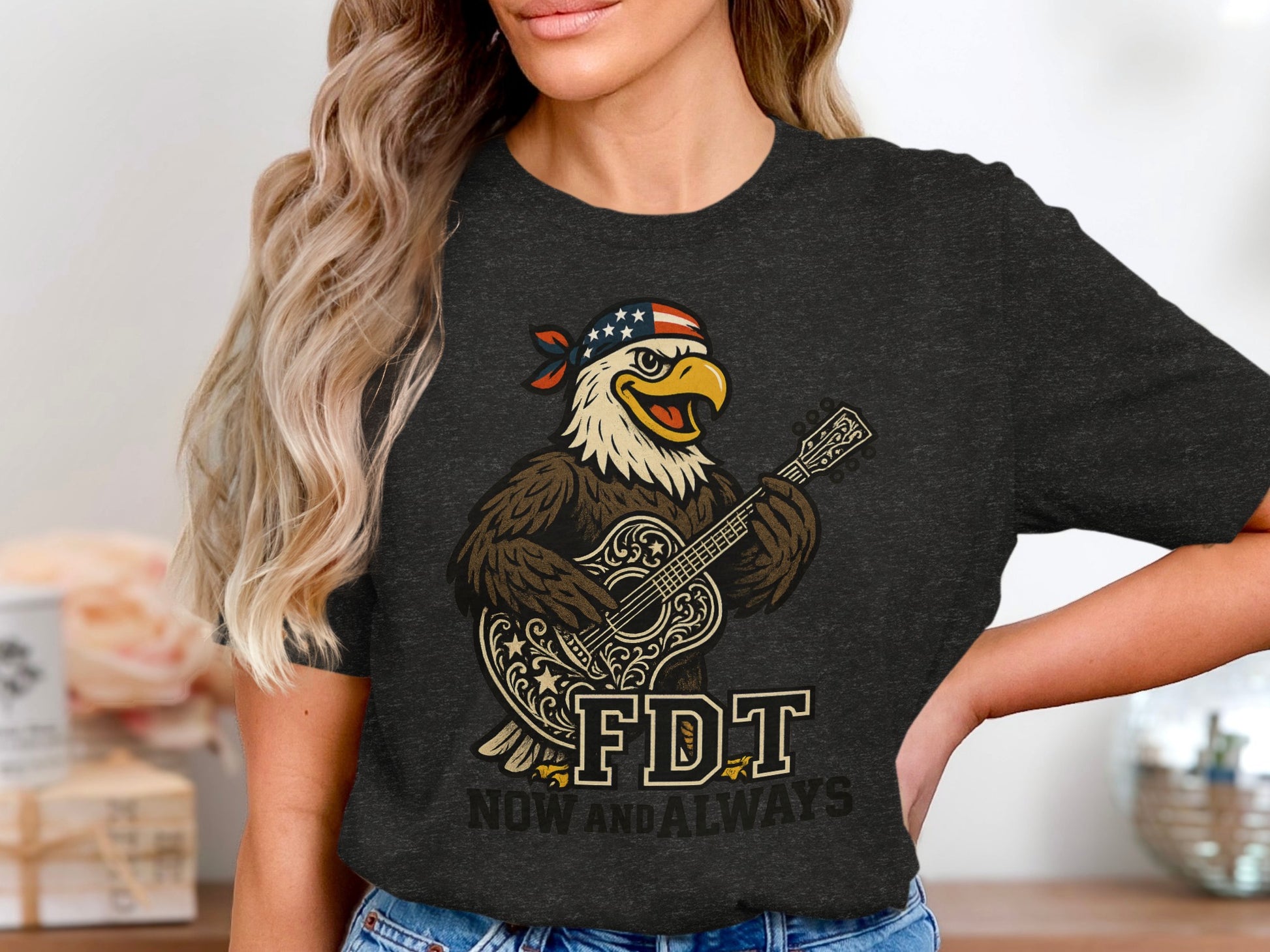 Patriotic Eagle Playing Guitar Now and Always product type