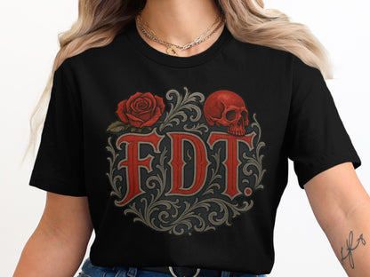 FDT Skull Rose Graphic Design Short Sleeve product type