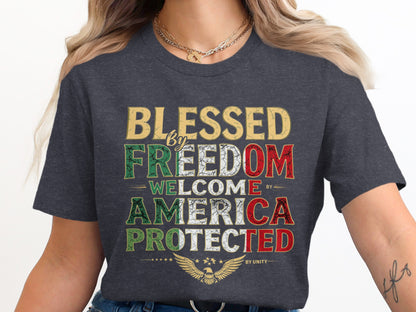 Blessed by Freedom Welcome America Protected product