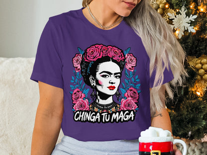 Chinga Tu Maga Graphic Tee for Art and Fashion Lovers