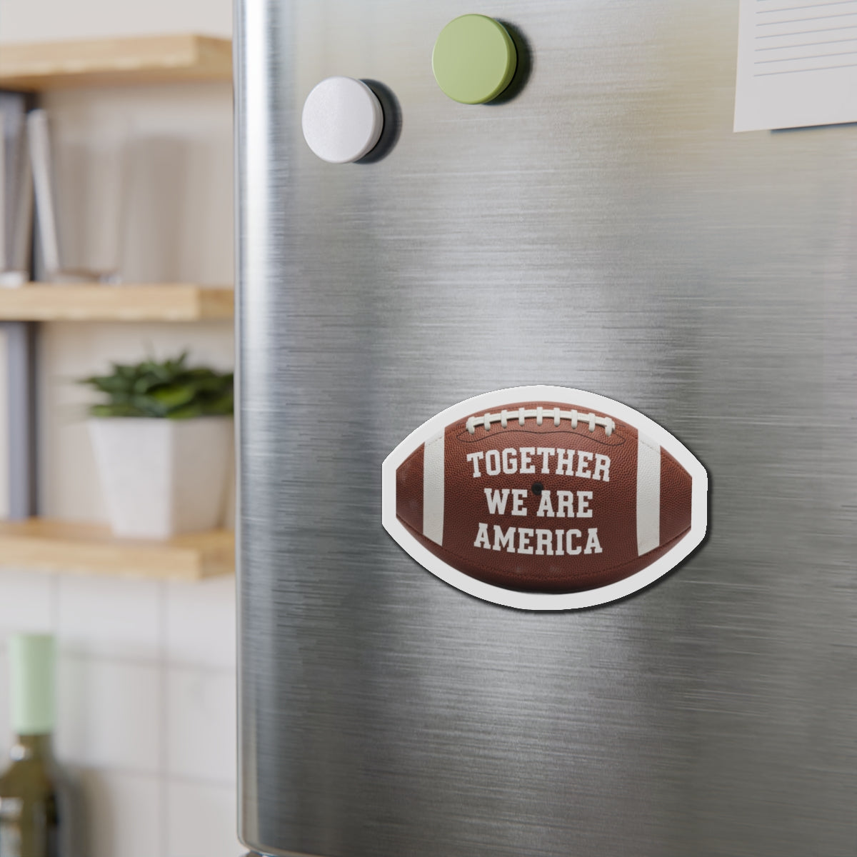 Together We Are America Football Magnet