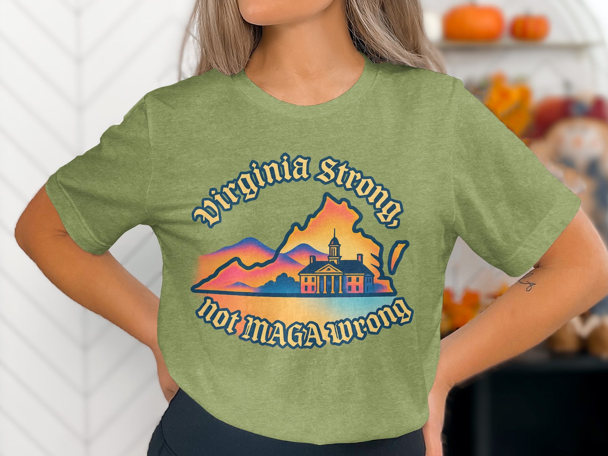 Virginia Strong Not MAGA Wrong T-shirt product