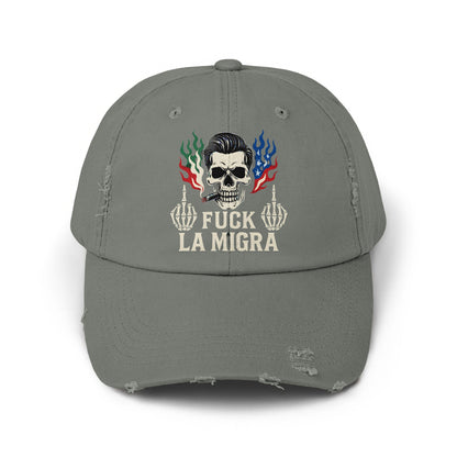 Skull Middle Fingers Fuck La Migra Hat product