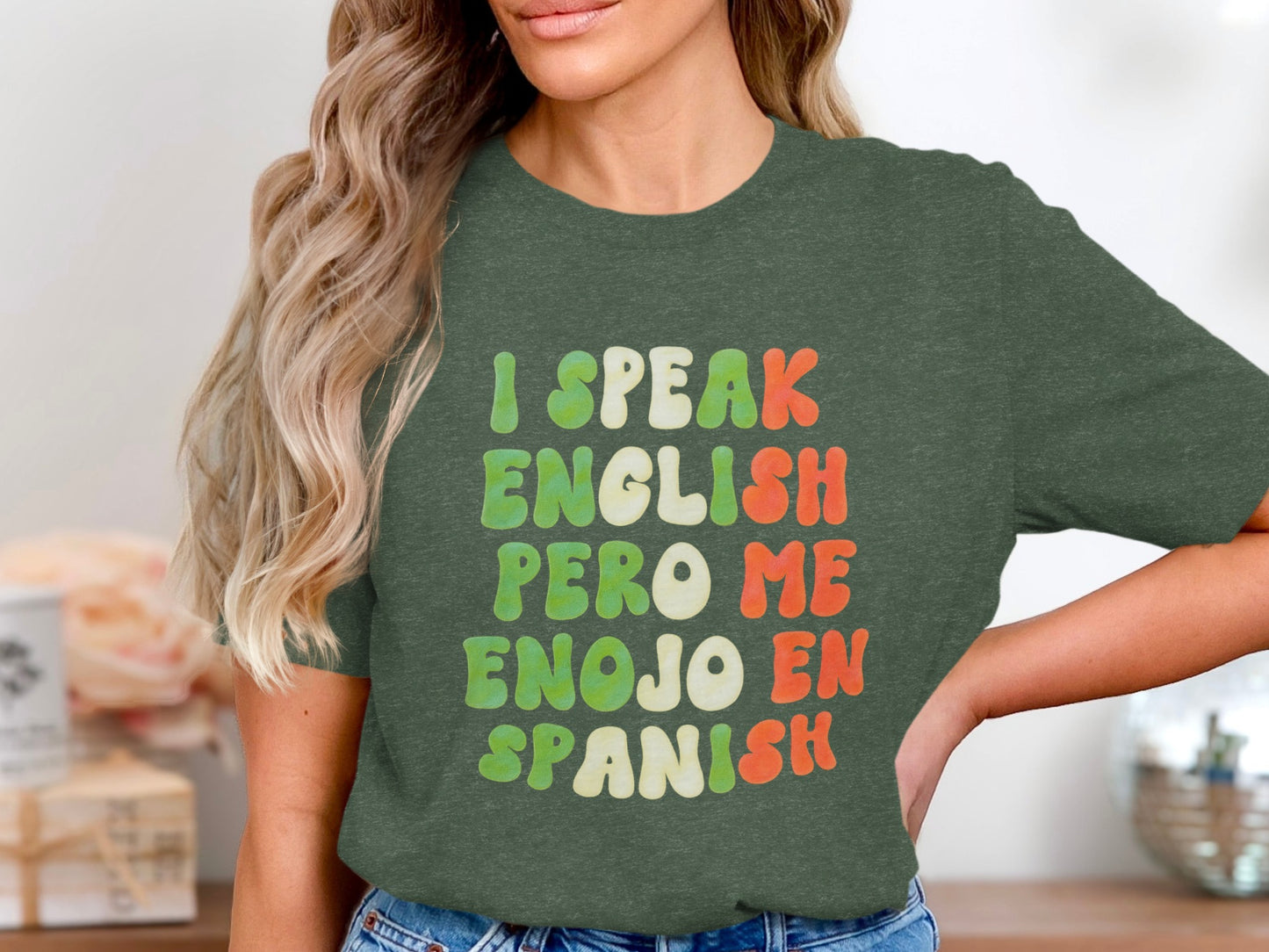 I Speak English Pero Me Enojo En Spanish shirt product type