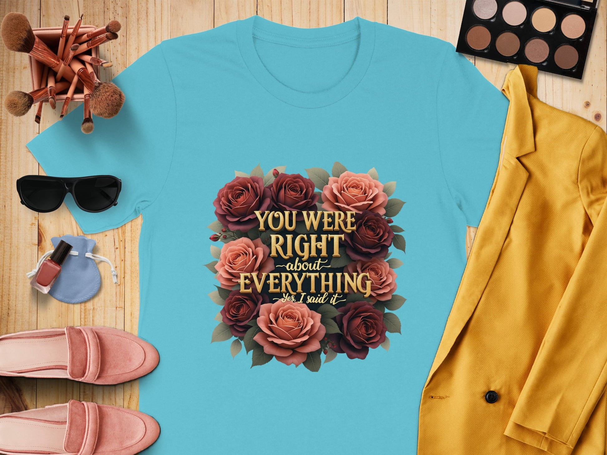 You Were Right About Everything Floral Graphic T-Shirt product type