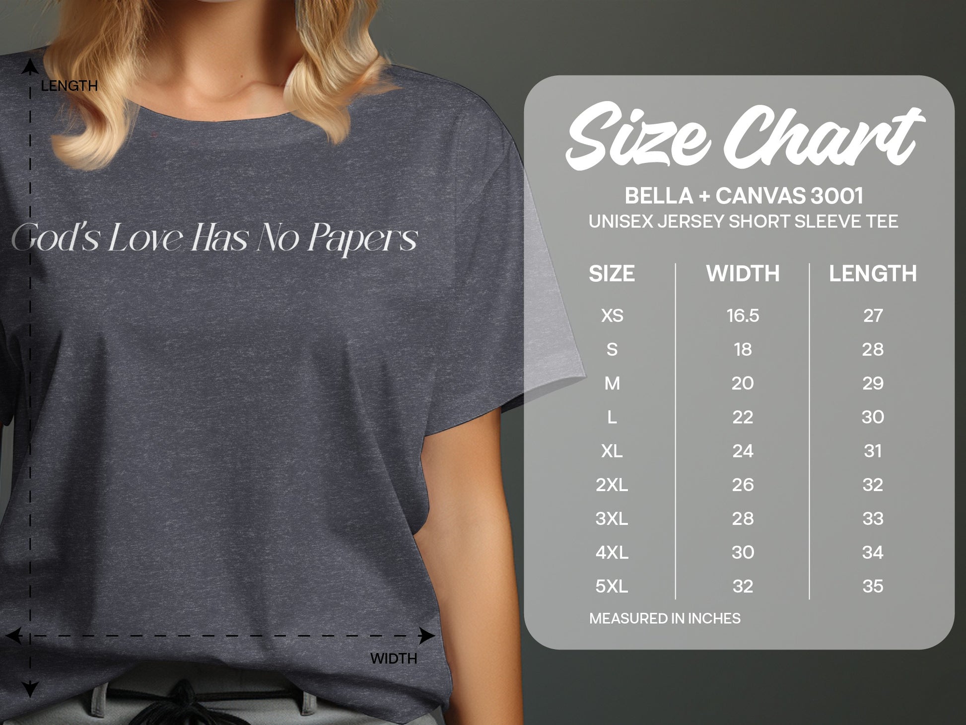 God's Love Has No Papers Unisex Jersey Short Sleeve Tee product