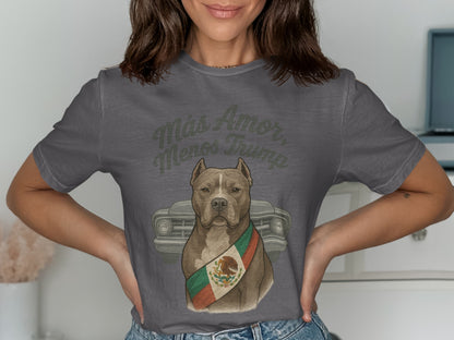 Mas Amor Menos Trump T-shirt product