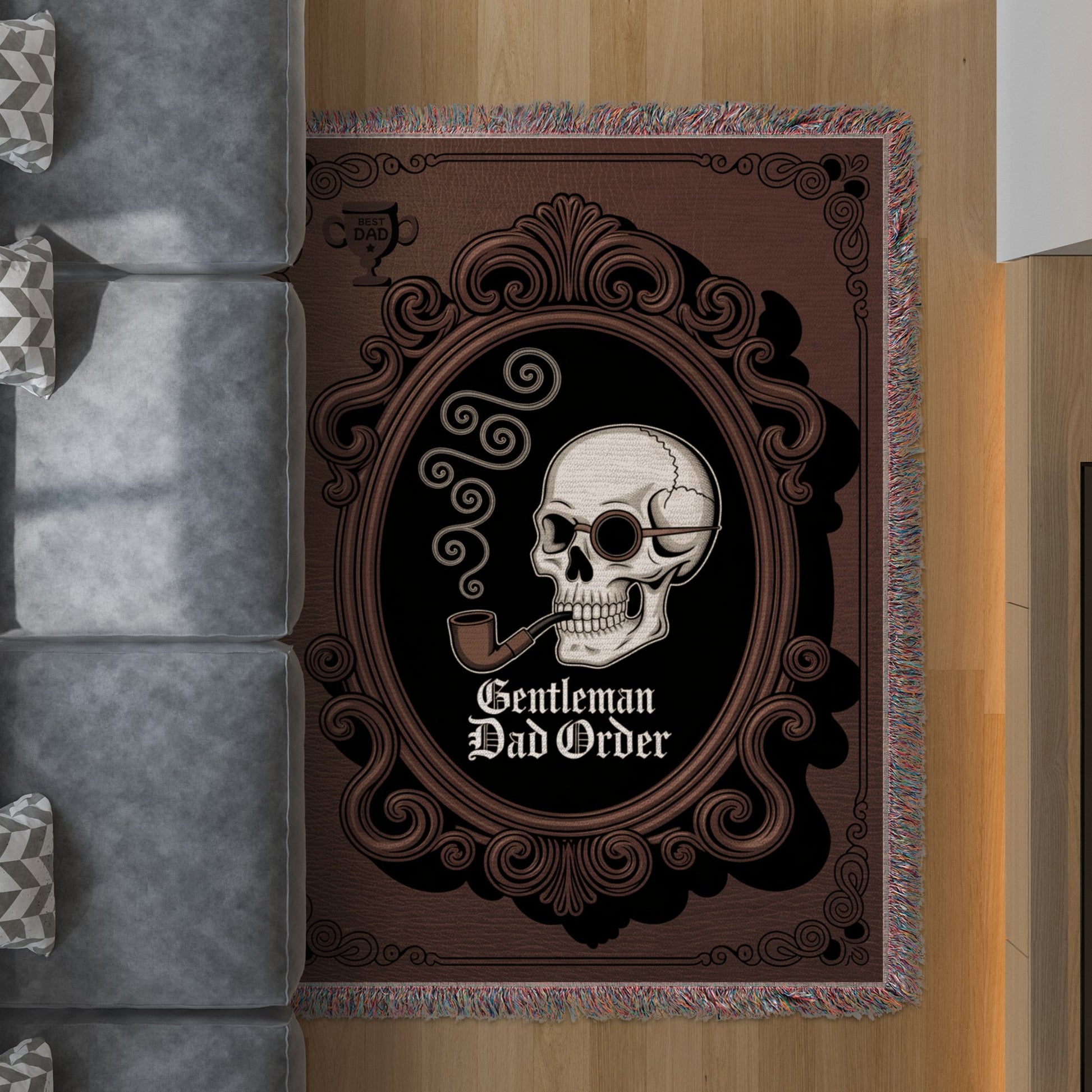 Gentleman Dad Order Skull Themed Rug product