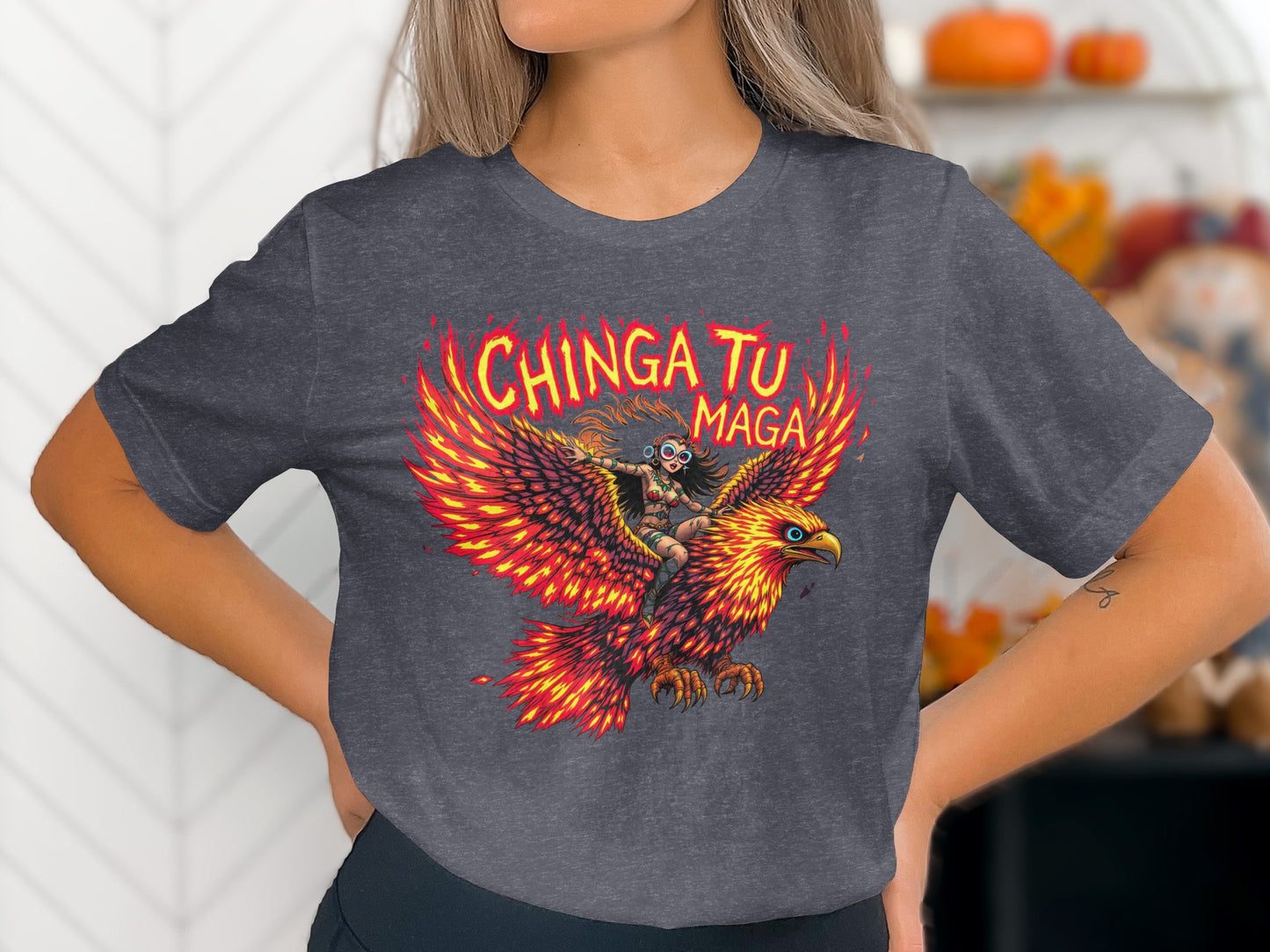 Chinga Tu Maga Phoenix Graphic Tee Shirt product