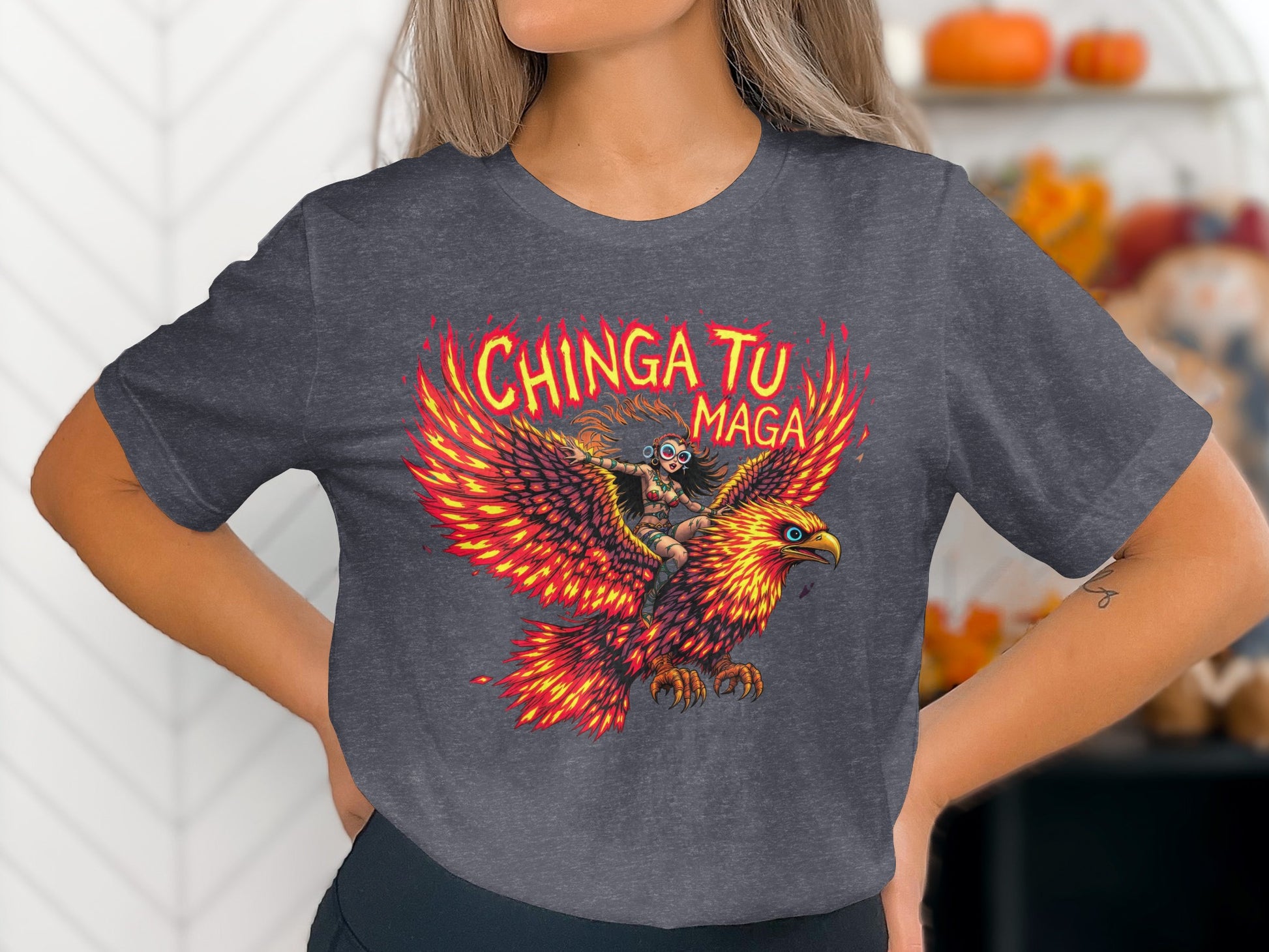 Chinga Tu Maga Phoenix Graphic Tee Shirt product