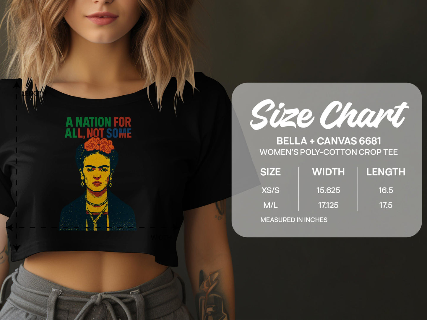 A Nation For All Not Some Women's Crop Tee product