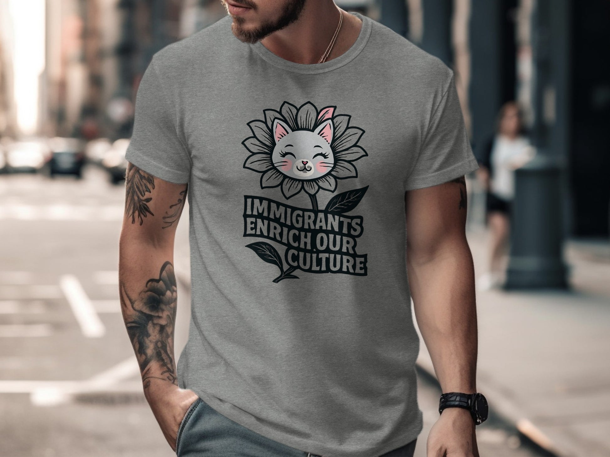 Immigrants Enrich Our Culture Graphic T-Shirt