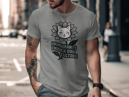 Immigrants Enrich Our Culture Graphic T-Shirt