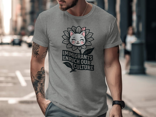 Immigrants Enrich Our Culture Graphic T-Shirt