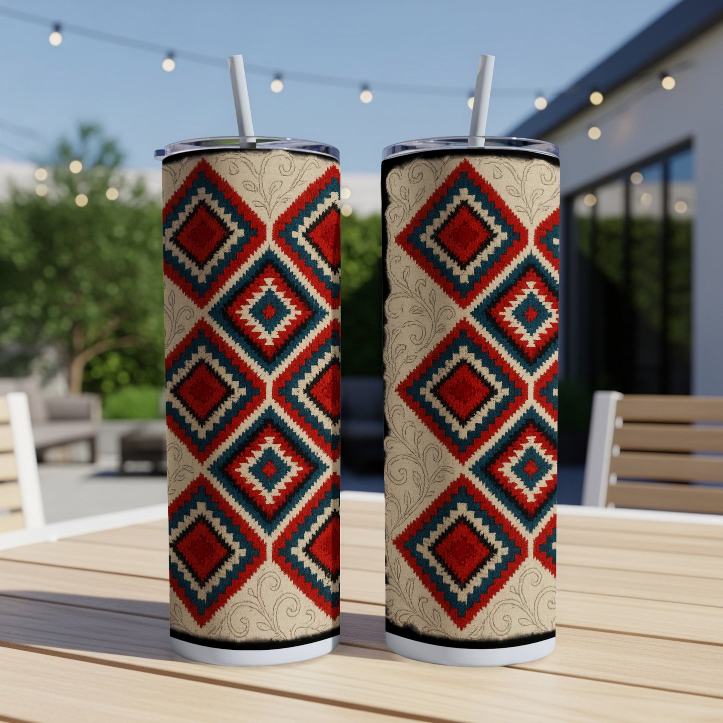 Geometric Patterned Beverage Tumblers product type