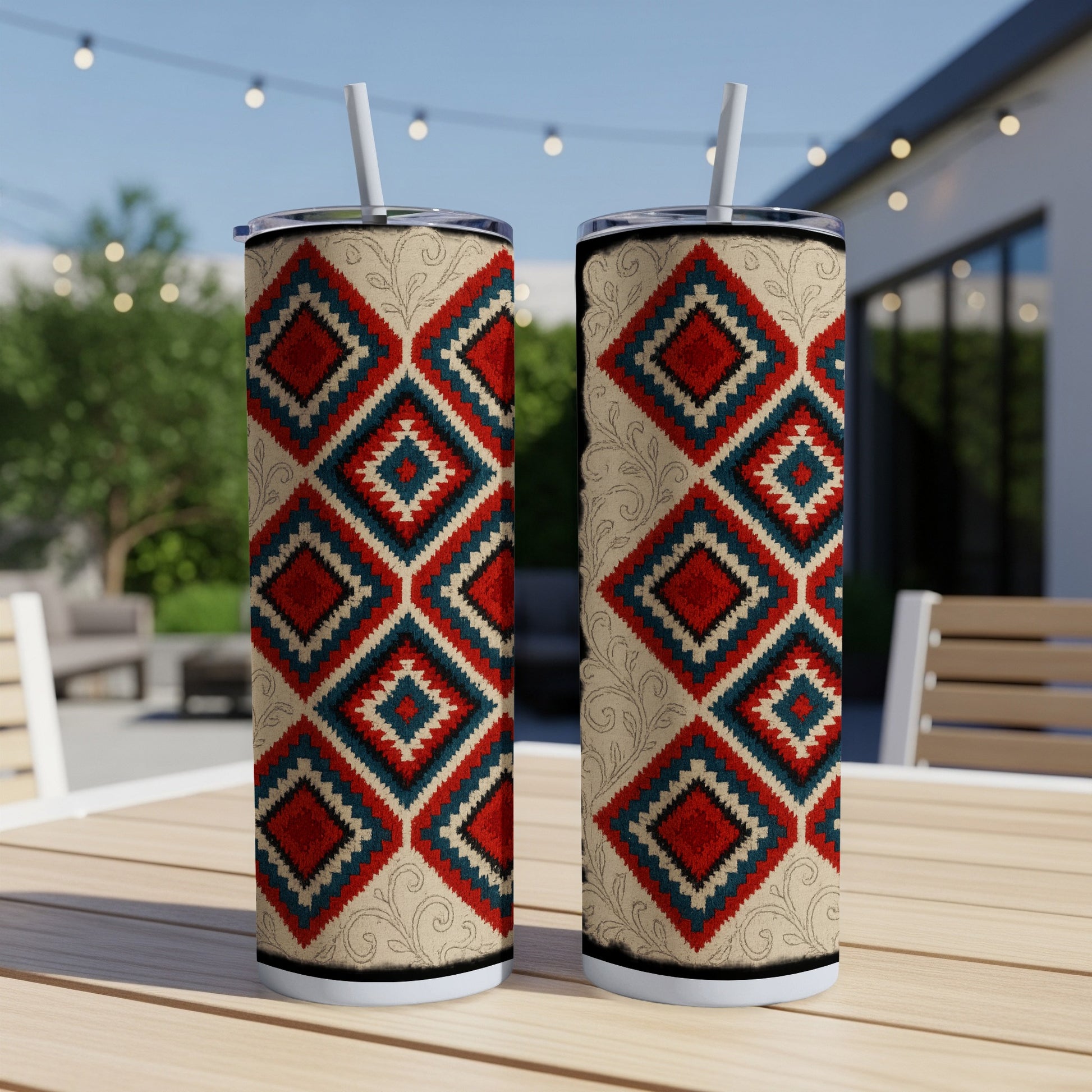 Geometric Patterned Beverage Tumblers product type