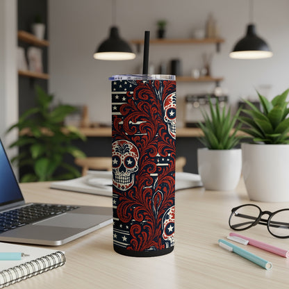 Skull and Paisley Pattern Insulated Tumbler product