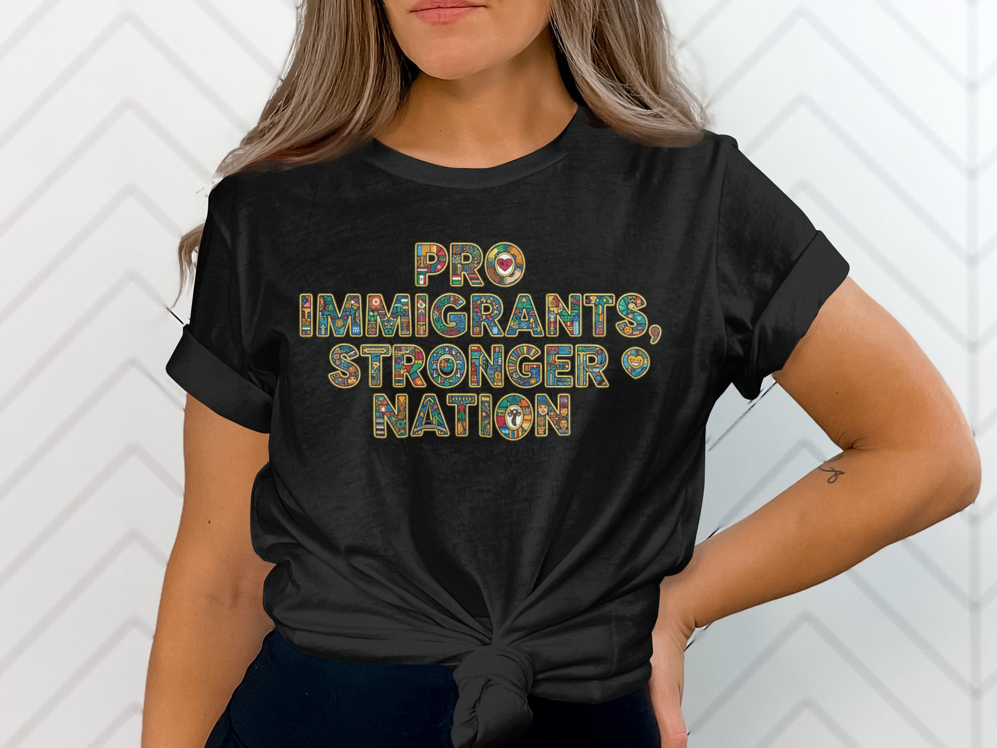 Pro Immigrants Stronger Nation Inspirational Shirt