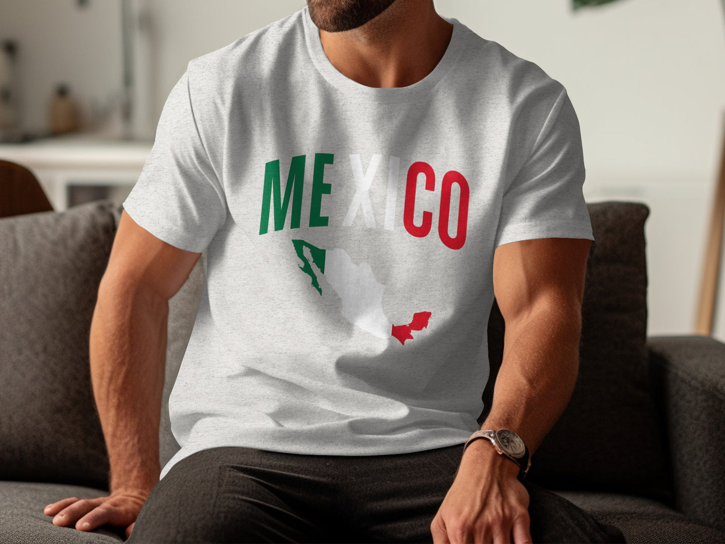 Mexican Flag Colors ME X CO Design T-shirt product