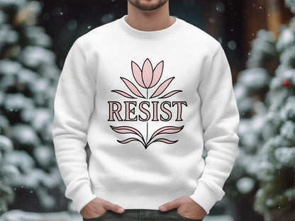 Resist Flower Graphic Sweatshirt product