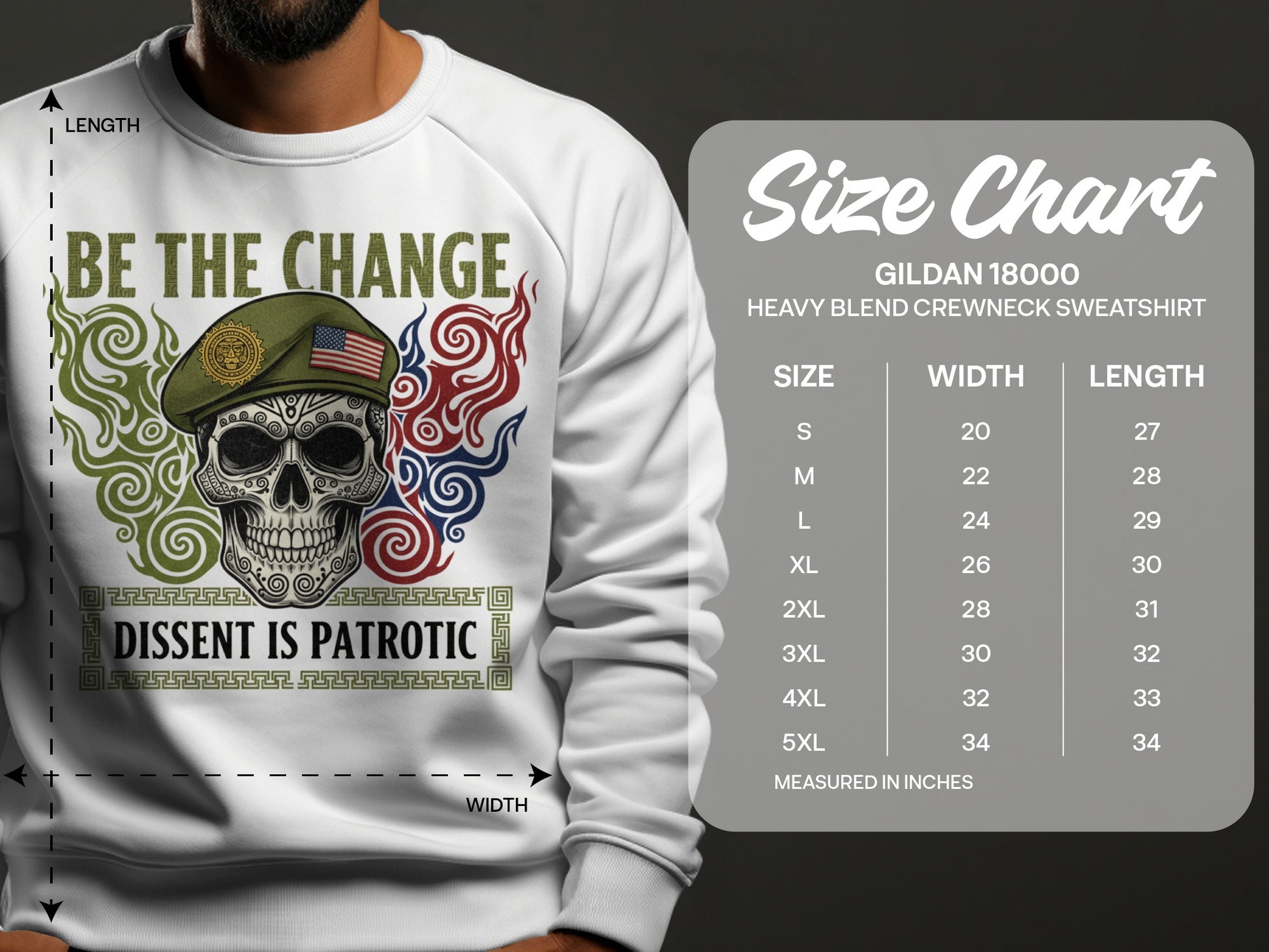 Be The Change Dissent Is Patriotic Sweatshirt