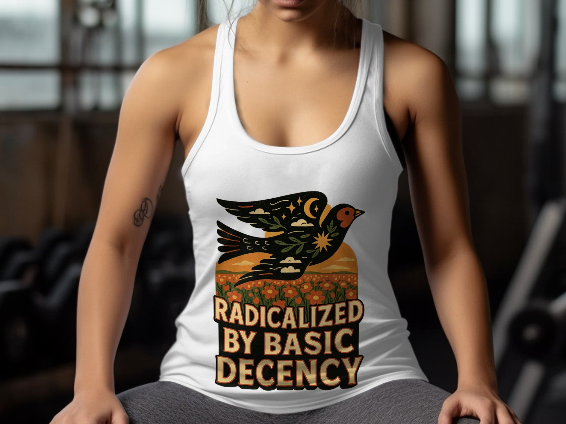 Radicalized By Basic Decency Tank Top Product