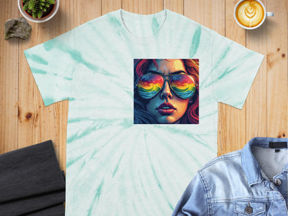 Vibrant Artistic Reflection Graphic Tee product