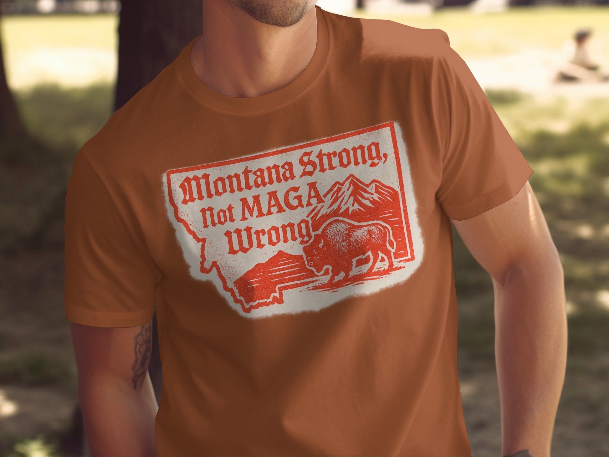 Montana Strong Not MAGA Wrong Graphic T-Shirt product type
