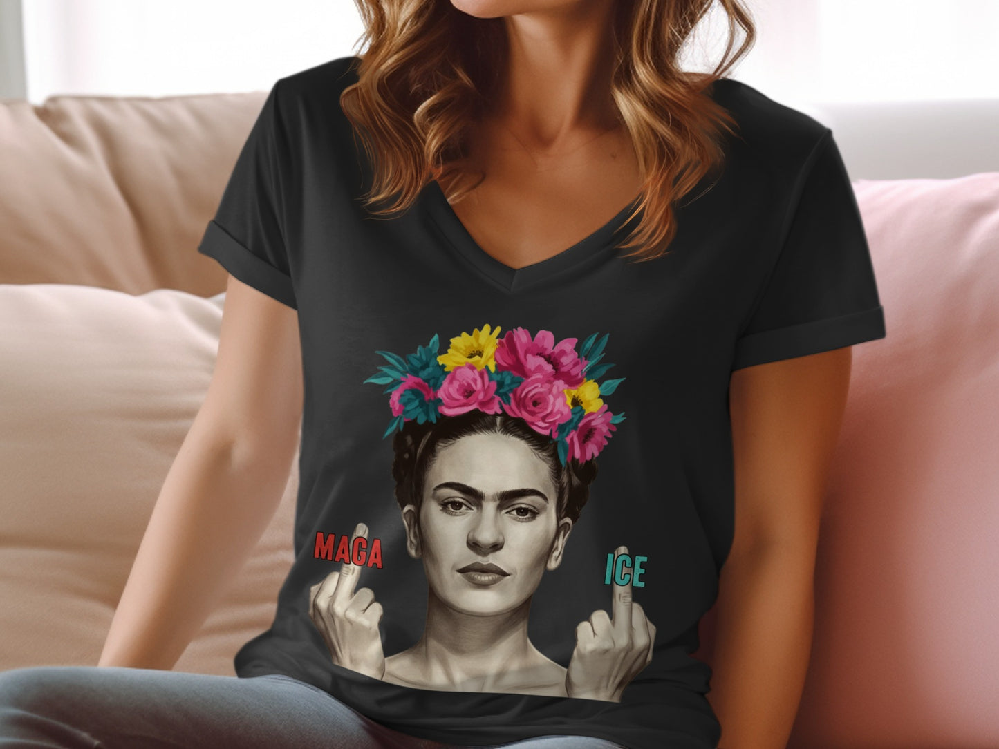 Colorful Artistic Portrait Vibe T-shirt