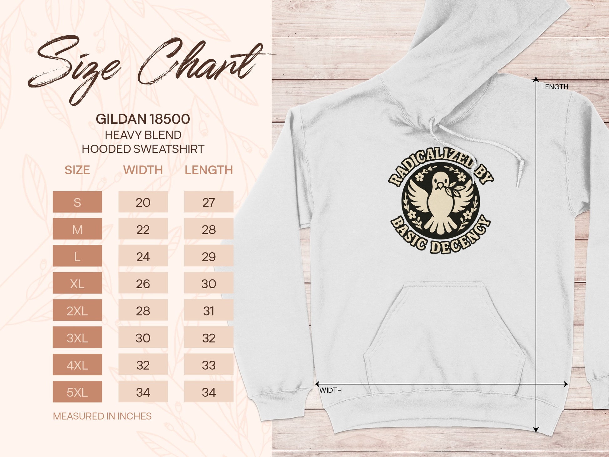 Radicalized By Basic Decency Hooded Sweatshirt product type
