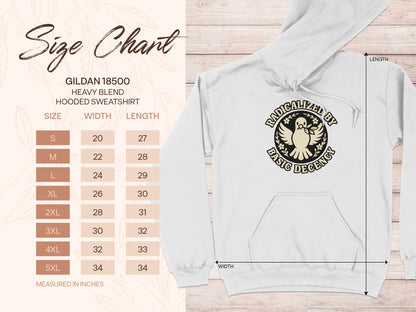 Radicalized By Basic Decency Hooded Sweatshirt product type
