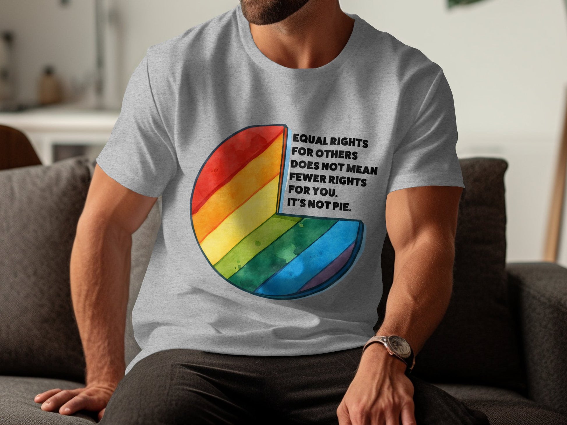 Equal Rights for Others Pie Chart Design T-shirt product