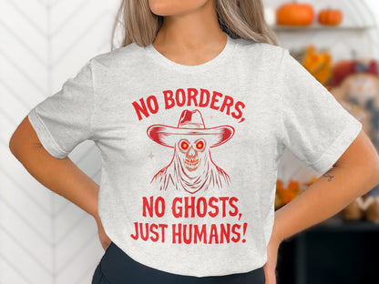 No Borders No Ghosts Just Humans T-shirt product