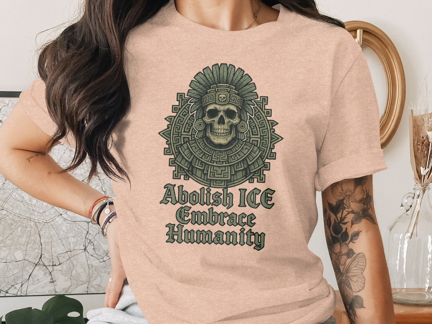 Abolish ICE Embrace Humanity Statement T-Shirt