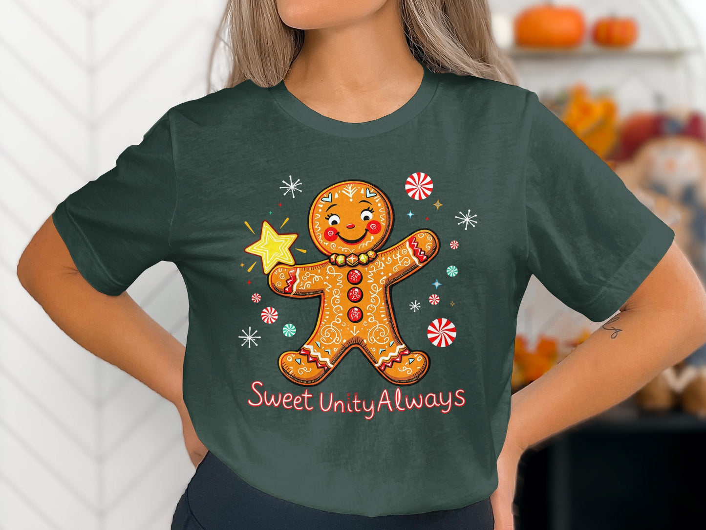 Sweet Unity Always Gingerbread Design Shirt