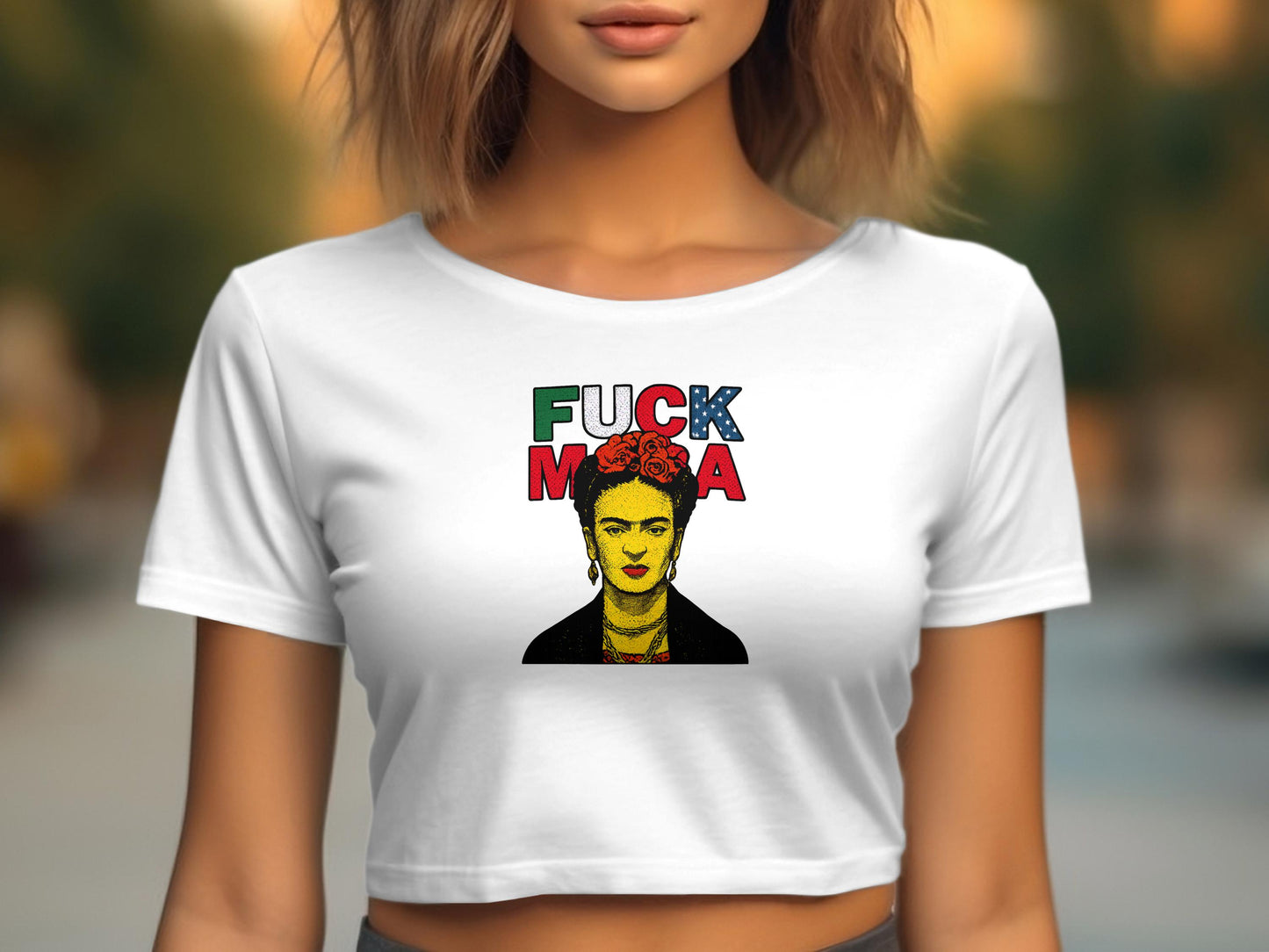 Bold and Artistic Statement Women's Crop Top product