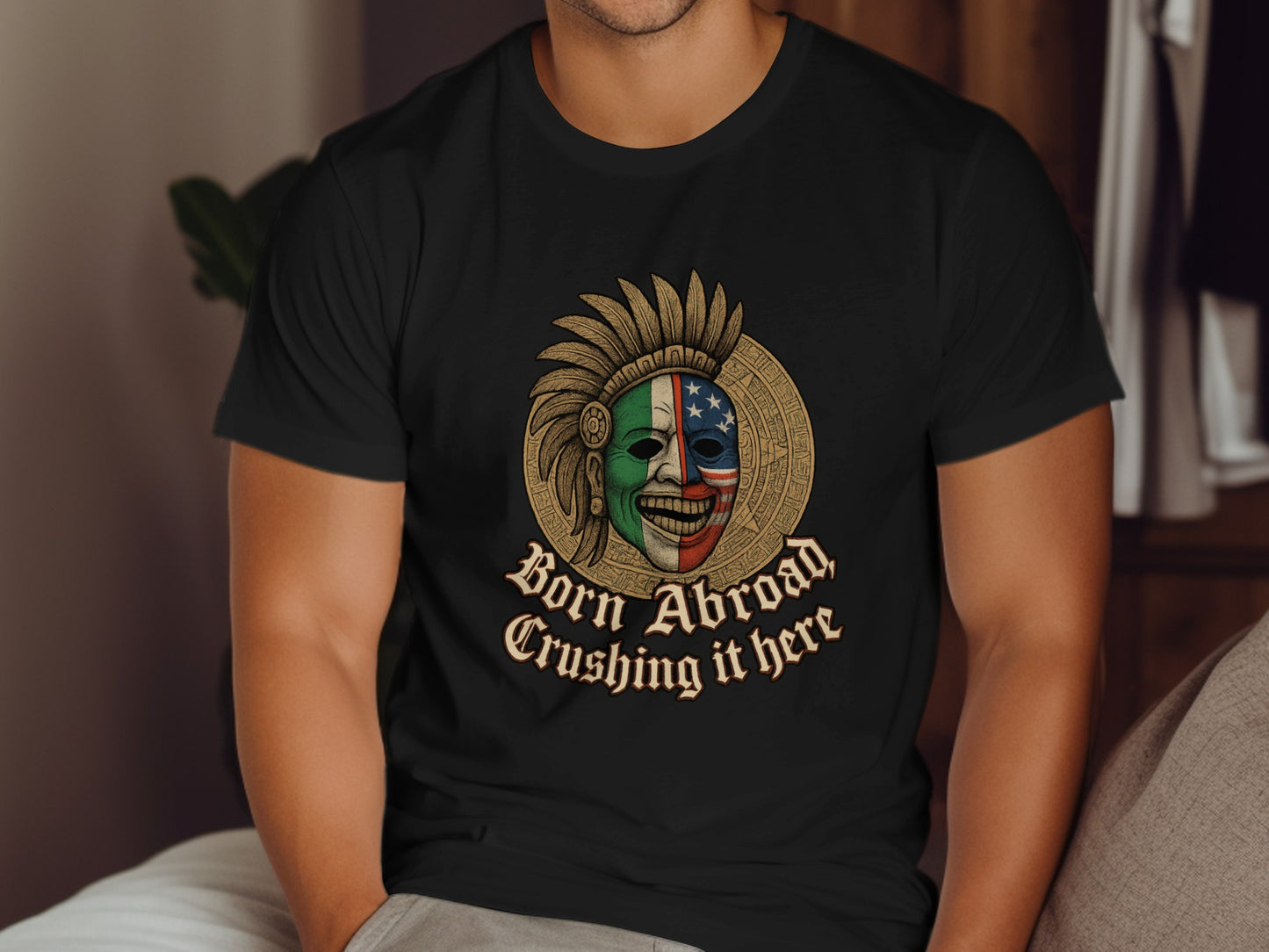 Born Abroad Crushing it here unique graphic t-shirt product