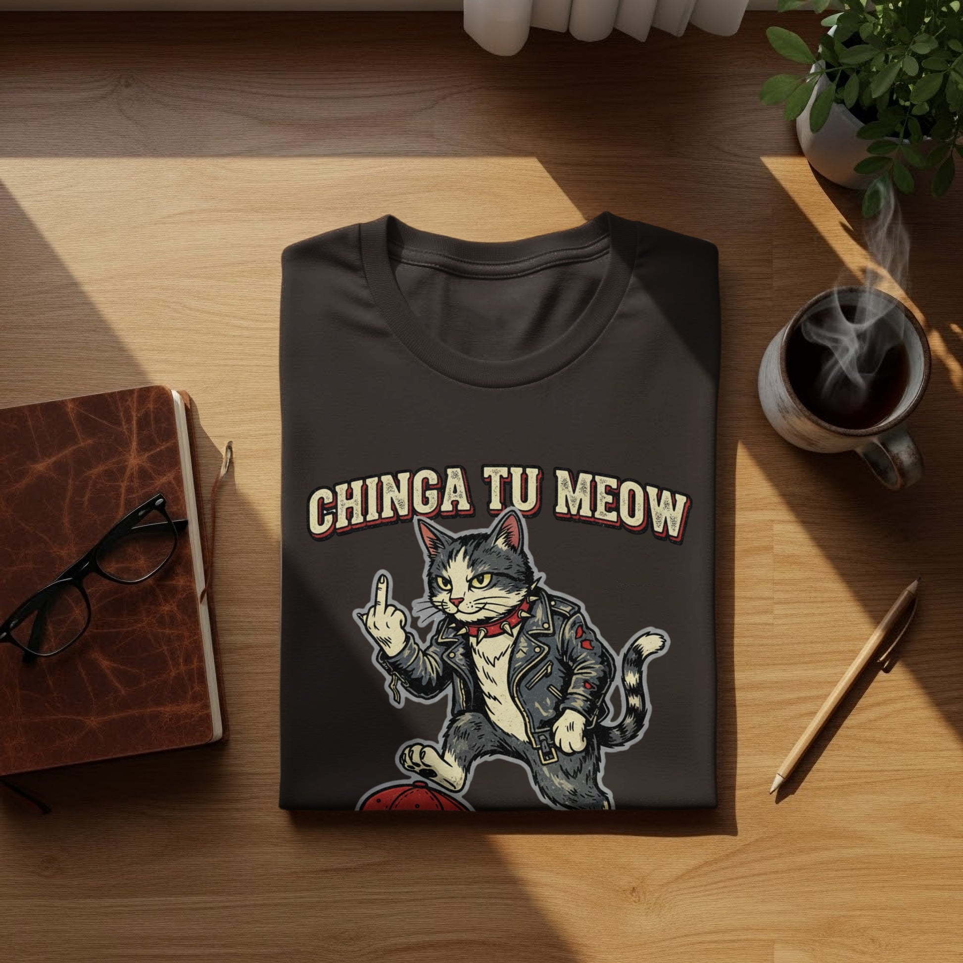 Chinga Tu Meow Rocker Cat Middle Finger Funny product type