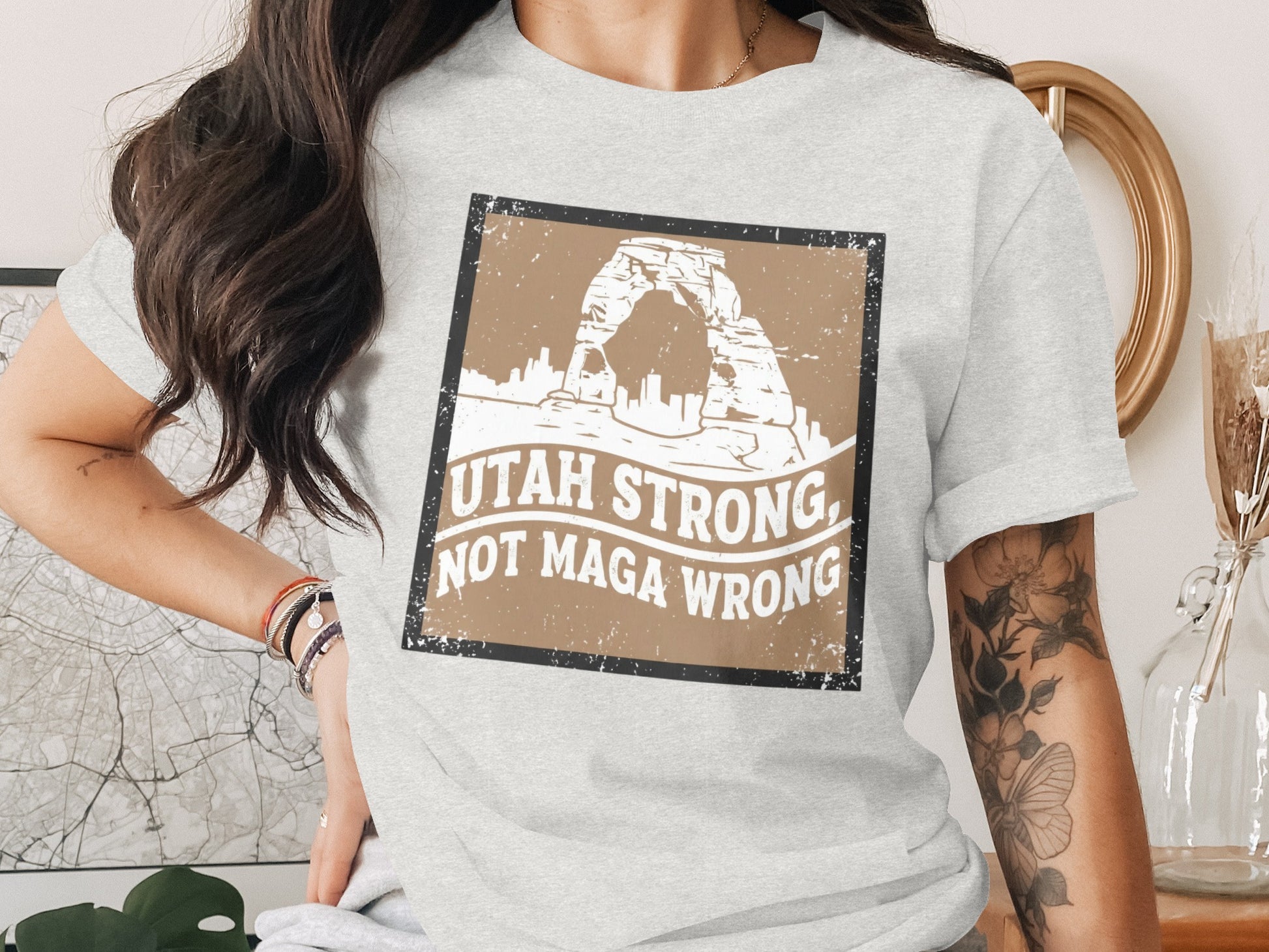Utah Strong Not Maga Wrong Graphic Shirt product