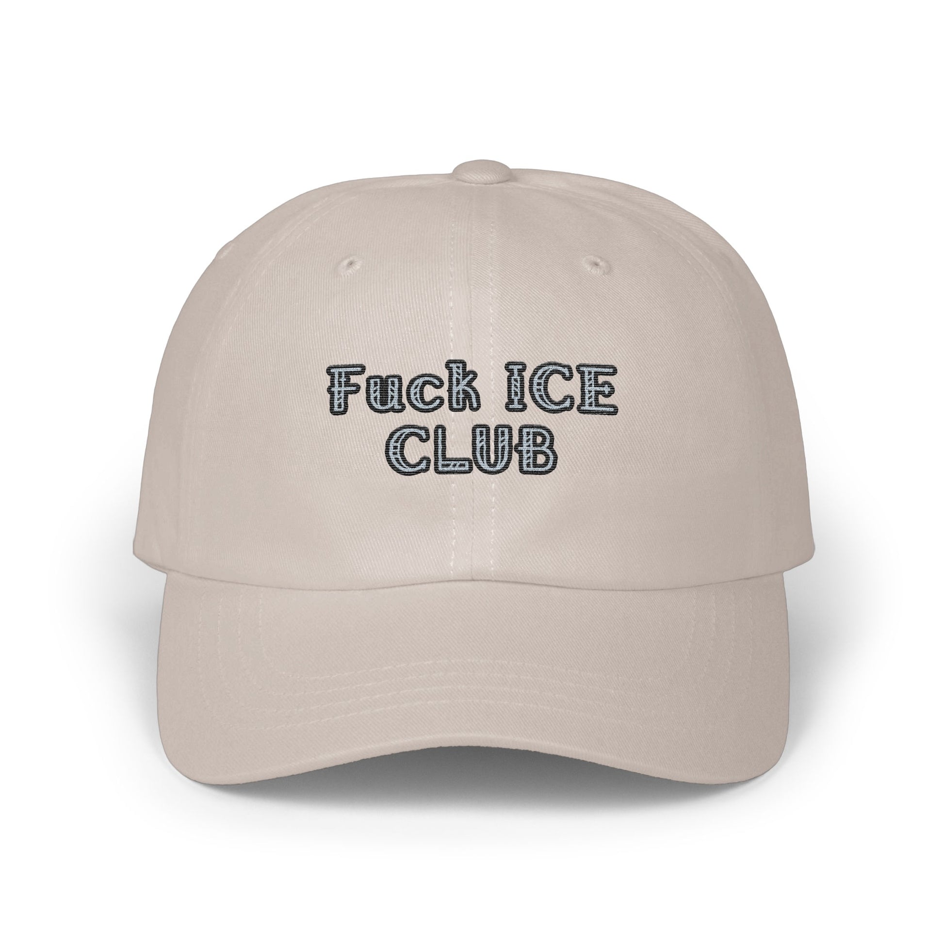 Fuck ICE CLUB Message Embroidered Cap product type
