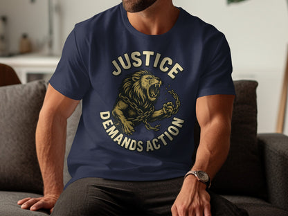 Justice Demands Action Lion Graphic T-Shirt product