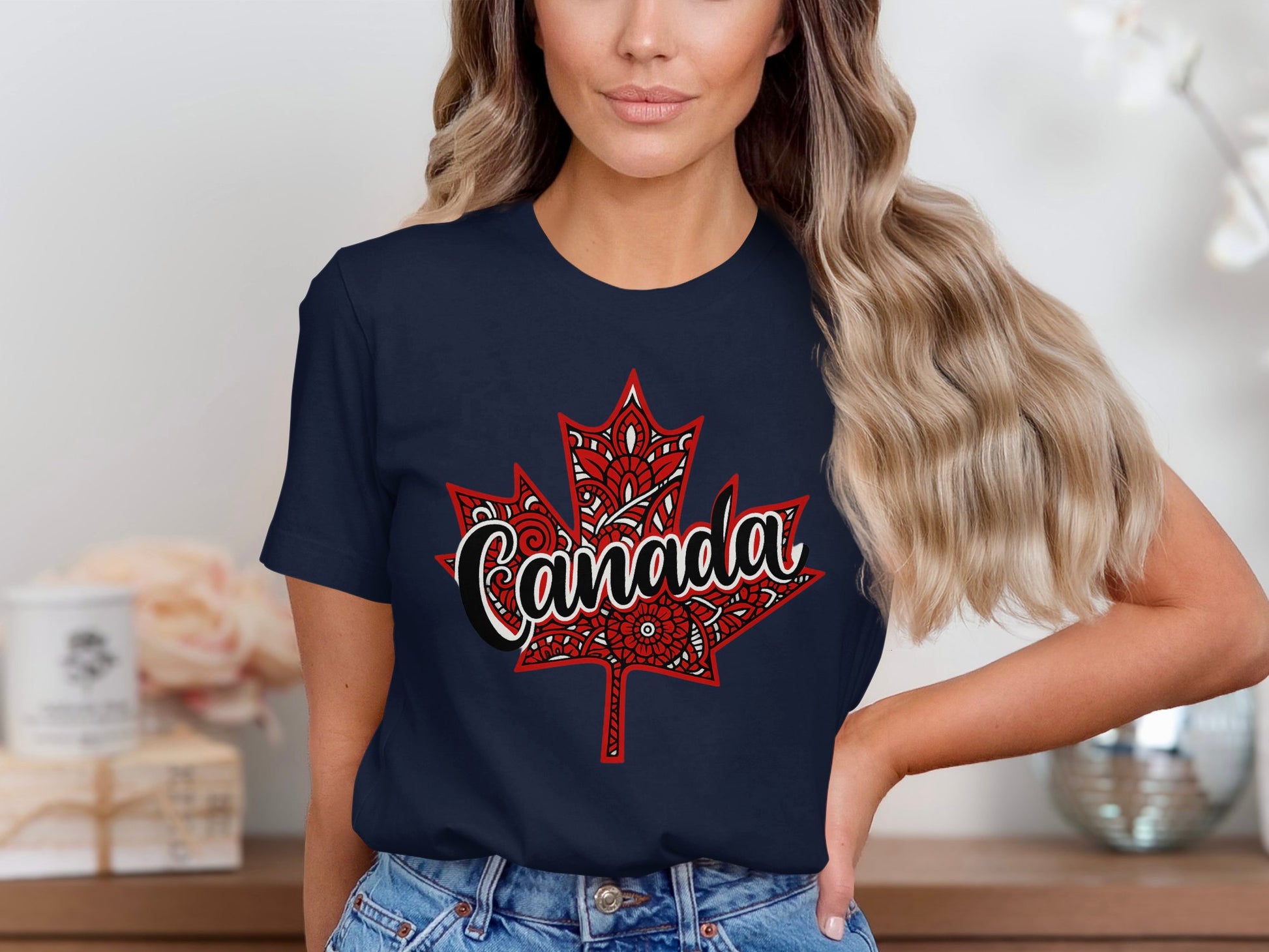 Canada Leaf Graphic Tee stylish clothing product