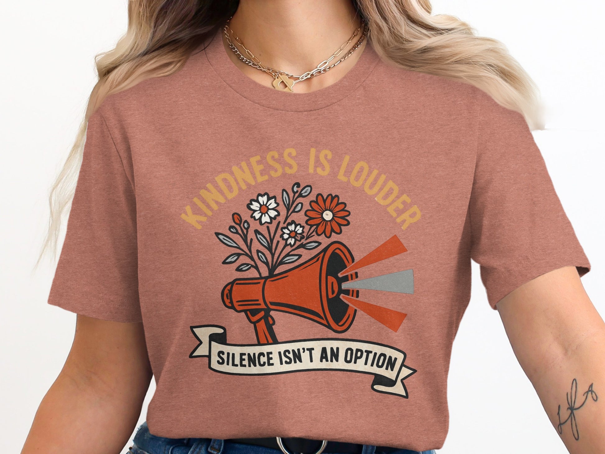 Kindness Is Louder Silence Isn't an Option Shirt product
