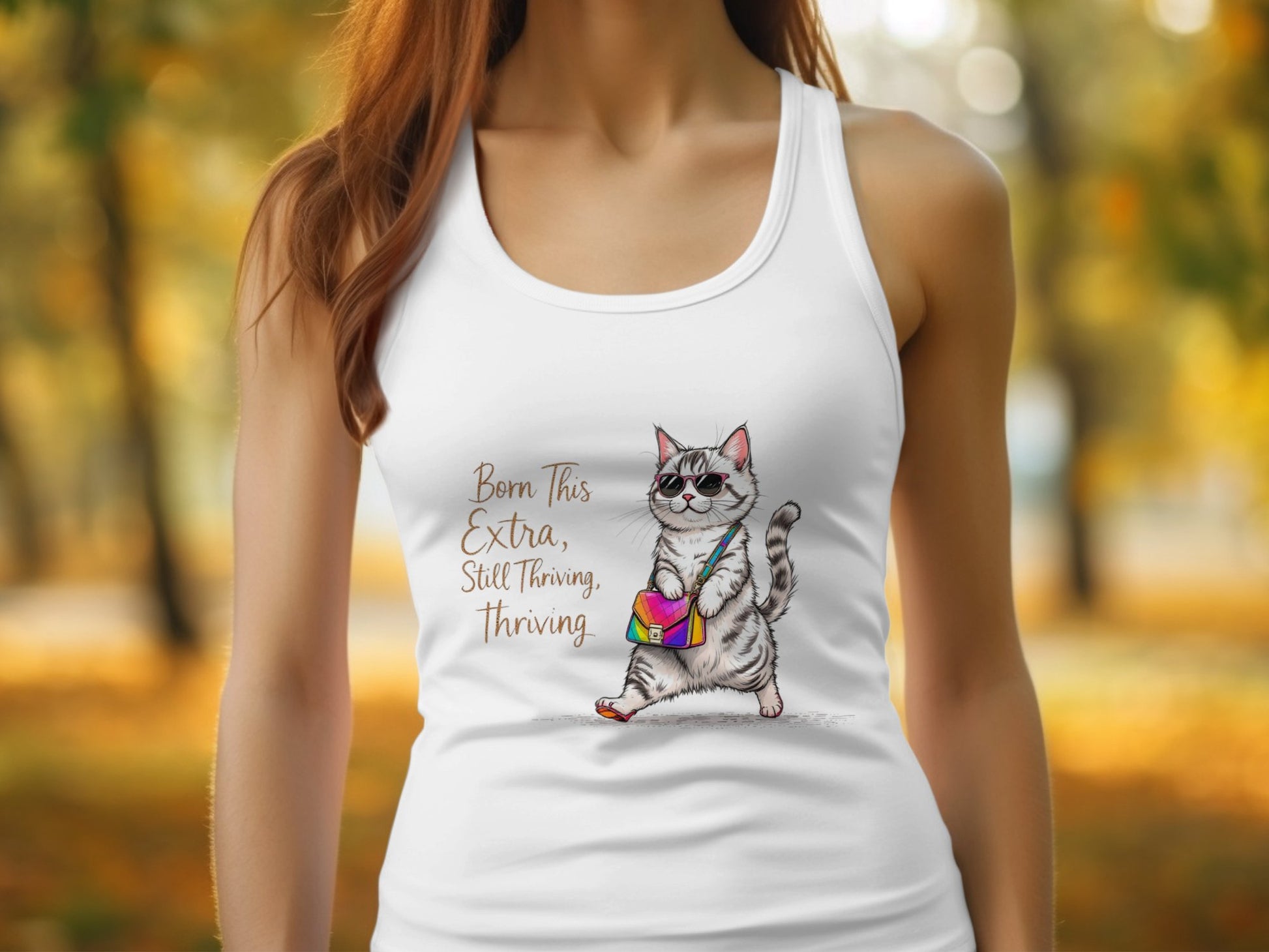 Born This Extra Still Thriving Thriving Tank Top product