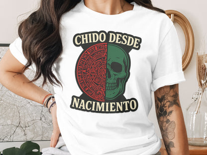 Chido Desde Nacimiento Skull Design t-shirt product