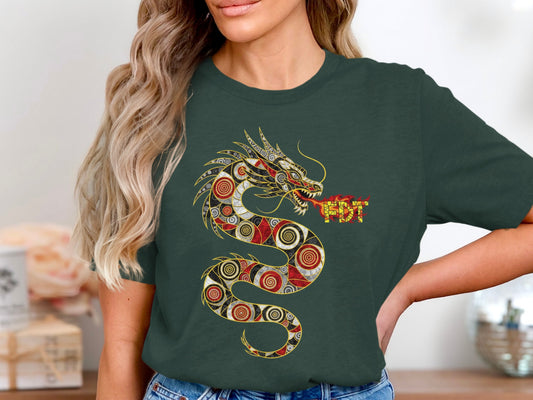 Dragon Design Graphic Tee Shirt product
