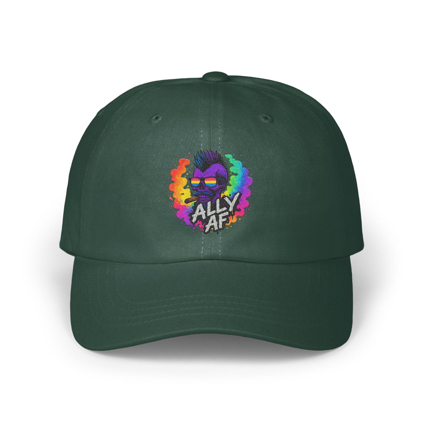 Ally AF Rainbow Pride Skull Embroidered Hat product