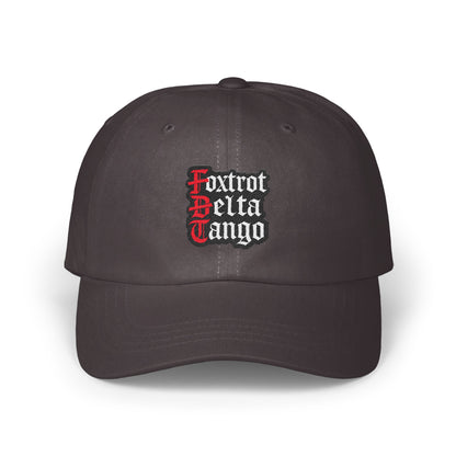 Foxtrot Delta Tango Text Design Embroidered Hat product type