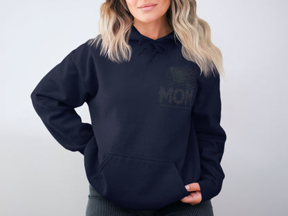 Cozy Blue MOM Design Hoodie Sweatshirt Product