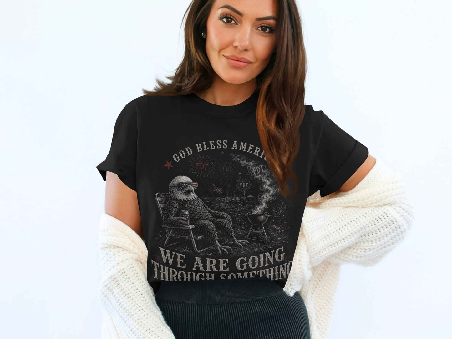 Reclining Eagle 'Going Through Something' T-Shirt